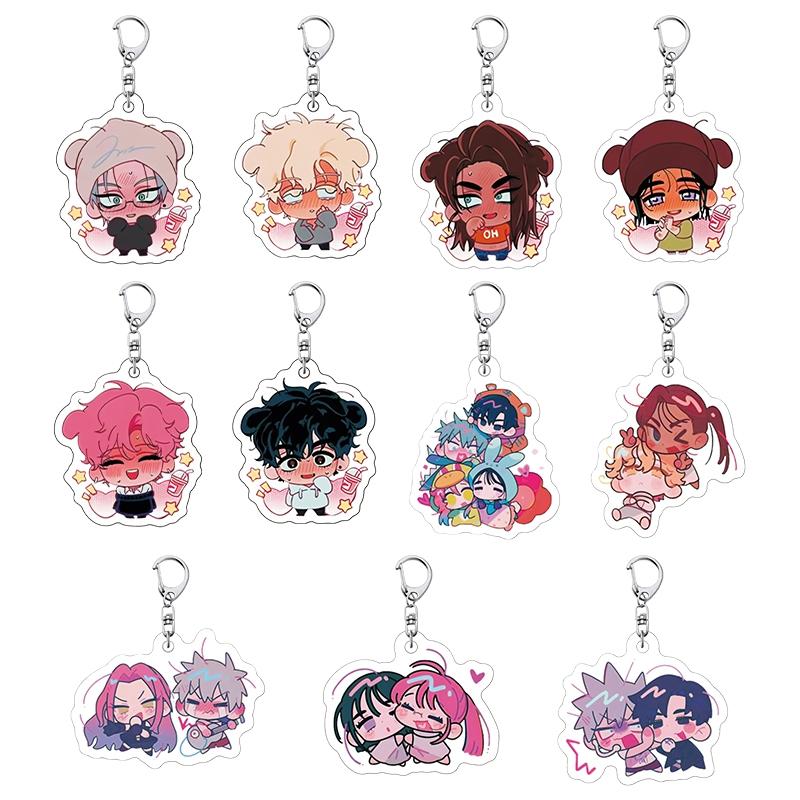 Alien Stage Anime Merch Ivan & Till Plush Doll Pendant Mizi Sua Luka Hyuna Character Keychain Accessories Fans Collection Gift