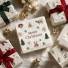 2026 Printed Christmas Customizable Disposable Modern Style Environment-Friendly Wood Pulp Square Napkins for Party Use