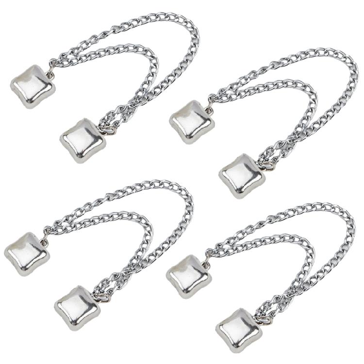 Multipurpose Magnetic Trouser Hem Clips Headscarf Pin Hijab Magnets with Chain Magnetic Clips for Quick Attachment