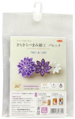Panami Craft Sparkling Tsumazake Kit Barrette, Purple, LH-406