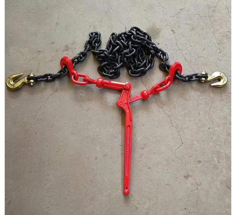 Steel Cable Ratchet Tensioner with Double Hook for Truck and Trailer