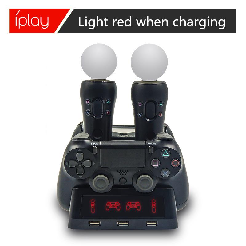 Control Charger Base for Sony PS4 VR Move Motion Controller Playstation Play Station PS 4 Charging Dock Docking