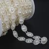 Imitation Pearls Beads Chain for Wedding Party Decoration Artificial Pearls Resin Beads for Art Craft and Jewelry Making