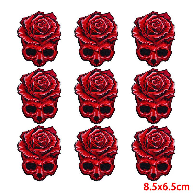 10 Pcs/lot Embroidery Patch Iron On Patches For Clothing Patches On Clothes Jackets Decor Applique Sew Supplies