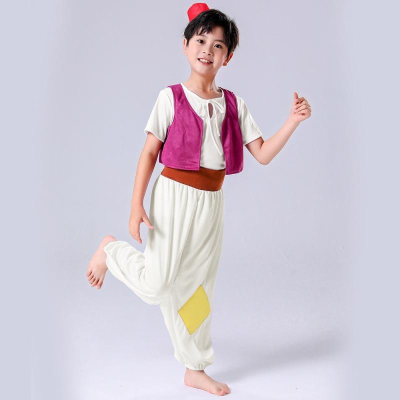 New Halloween Children's Day Show Costume Search Banner Magic Lamp Prince Role-playing Costume Full Costume