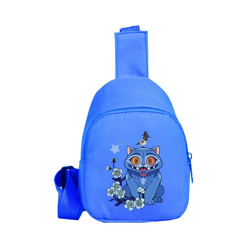 Casual Children'S Breast Bag Animation Cartoon Printing Fashion Boys And Girls Crossbody Bag Change Small Backpack