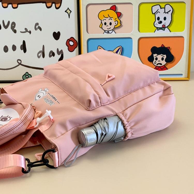 Harajuku Egg Party Student Cartoon Handheld Make-up Bag Large Capacity Girl Simple Shoulder Bag