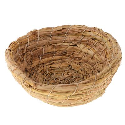 Bird Hatching Breeding Nest Straw Pet Bed House Portable Bird Accessory for Cage Decorative Outdoor Birdhouse Decor