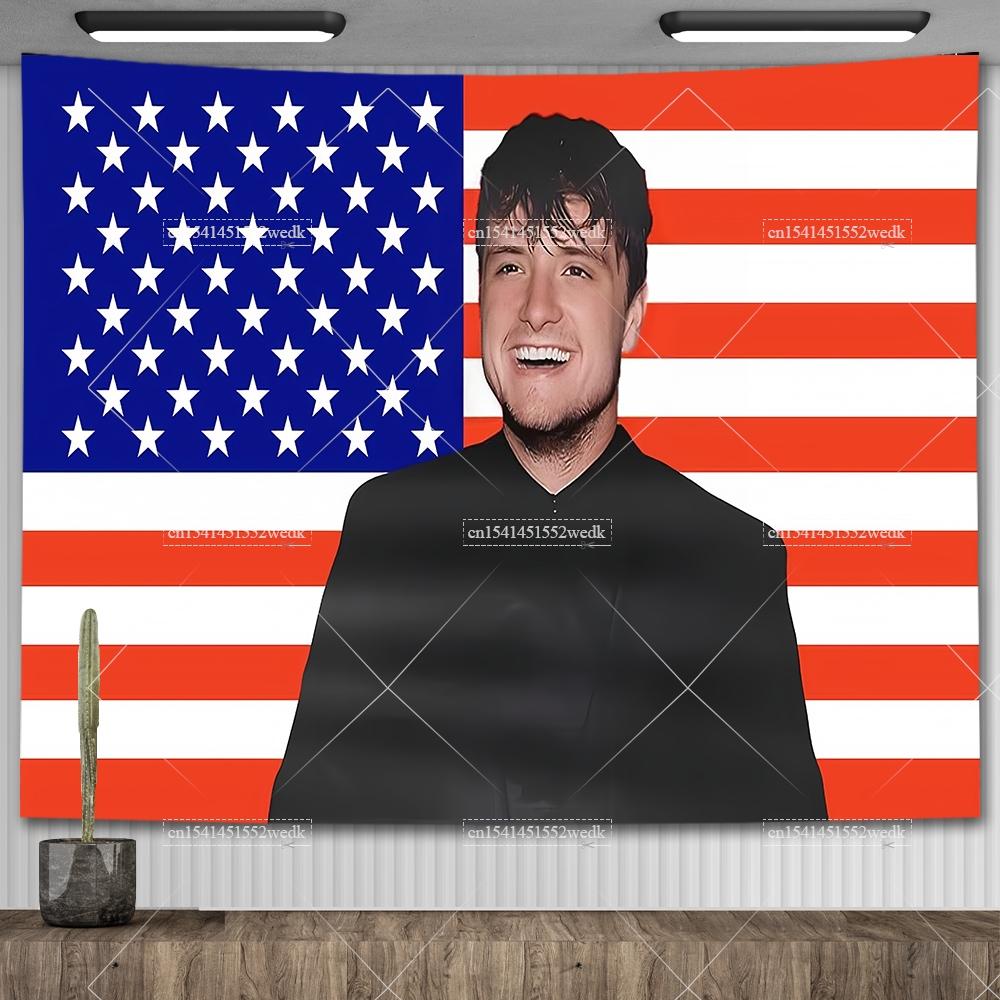 Amerikanischer Rap-Gott Hip-Hop-Musikflagge Eminem Wandteppiche Wandbehang Meme-Wandteppich Kunst Ästhetische Raumdekoration Schlafzimmer-Wandbehänge