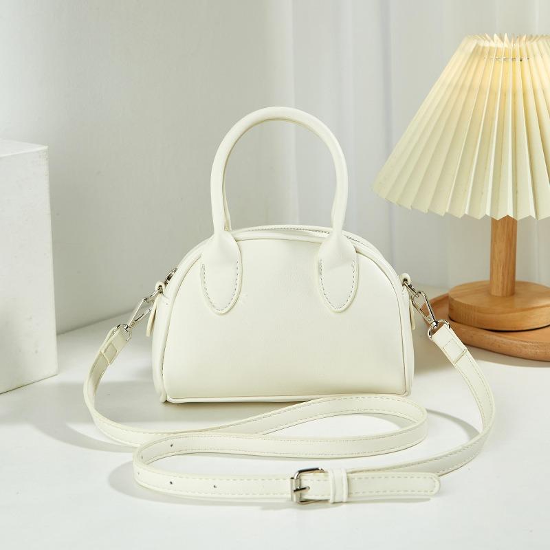 Korean INS New High-End Niche Design Boston Bag for Women Simple Versatile Handbag Crossbody Small Square Bag