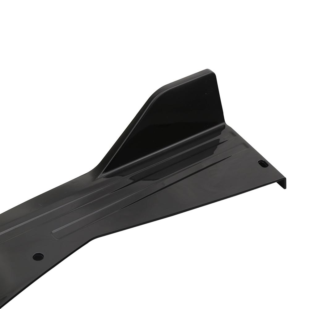 Rear Bumper Lip Splitter   Car Side  Fins Body Lip Spoiler Chin Skirt Protector, Black