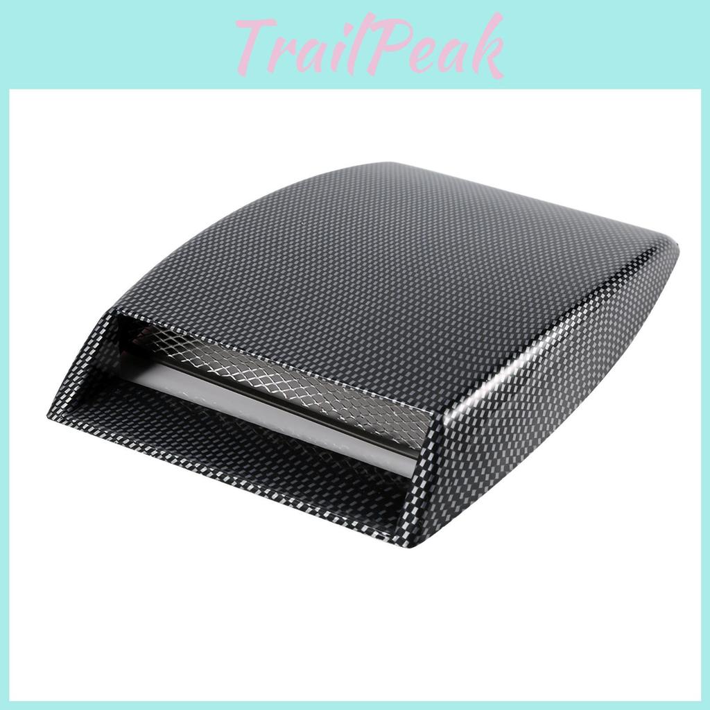 Flow Intake Air Car Decorative Scoop Bonnet Vent Sticker Cover Hood Carbon Fiber