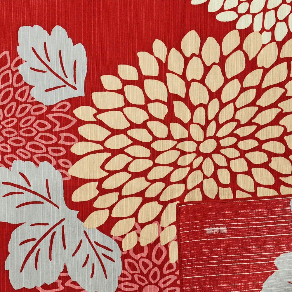 Hamamonyo Large Furoshiki Chrysanthemum Bordeaux (90cm) Pattern,