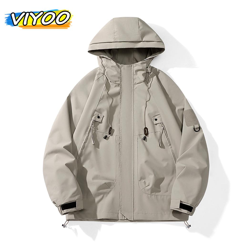Men's Women's Sunscreen Clothing Oversized Plus Size Waterproof Jacket Windrbeaker Hooded Coat Outdoor Rain Coat For Men Fashion Clothes