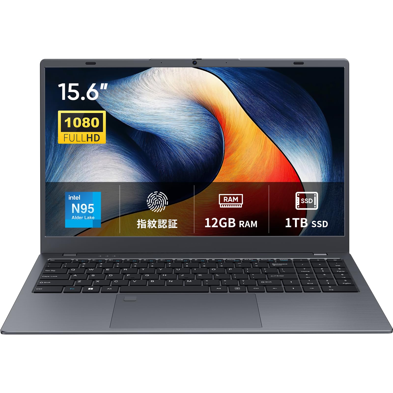 

Ноутбук UOWAMOU з Office 12 ГБ 1 ТБ Intel N95 ніж 1920x1080 IPS Win11 38 Вт·год Теплий Тихий Відбиток пальця WIFI BT TF USB USB Цифрова та Японська Клавіатура