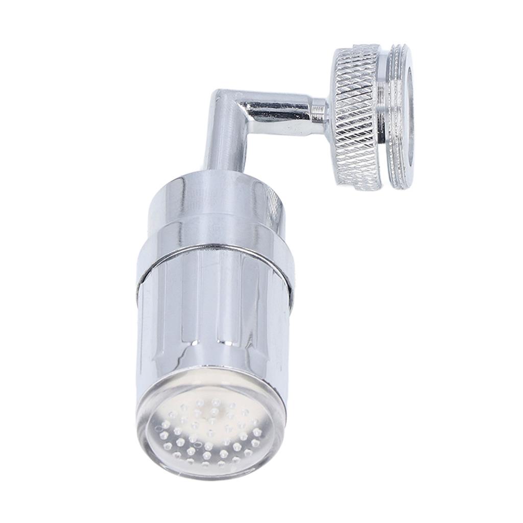Water Faucet Fashion LED Tricolor Temperature Control Faucet for Bathroom Kitchen 3/4in External