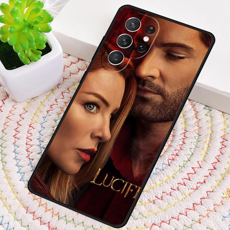 Lucifer Morningstar Silicone Phone Case For Samsung Galaxy note 10 pro S26 S25 S24 S23 S22 S21 Plus S25Ultra Capa Cover