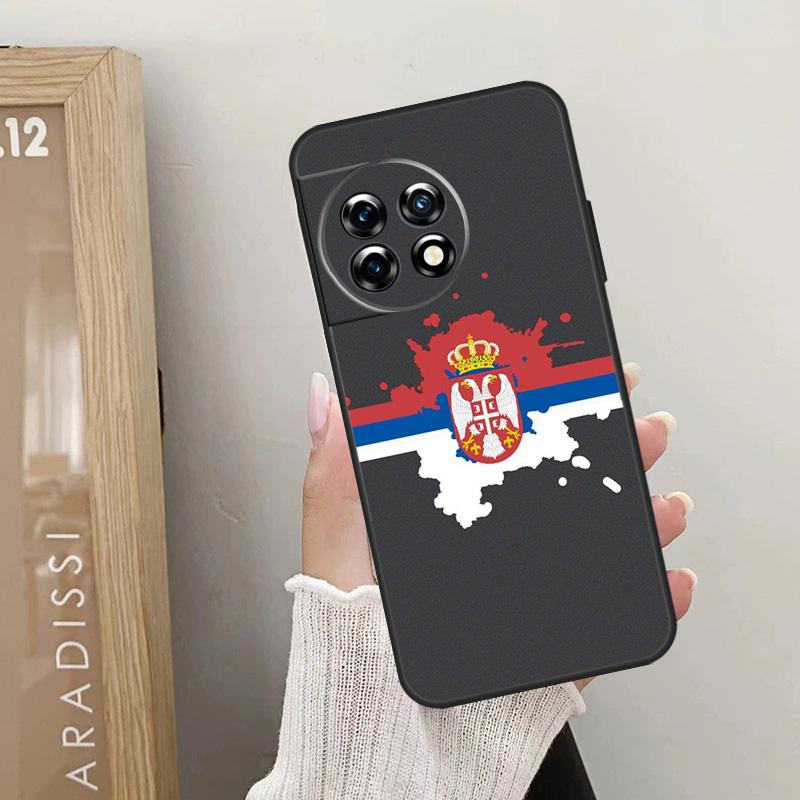 Flag of Serbia Serbian Case For OnePlus Nord CE 4 3 2 Lite 2T N10 N20 N30 OnePlus 12 11 9 10 Pro 8T 10T 12R Cover