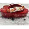 Used [SOUBIEN] Soubien Women's Sandals, Single Item, Red, White, Cherry Blossom