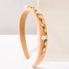 New Style Vintage Solid-color Irregular Chain Wide-edge Headband Beautiful Hair Clip for Women