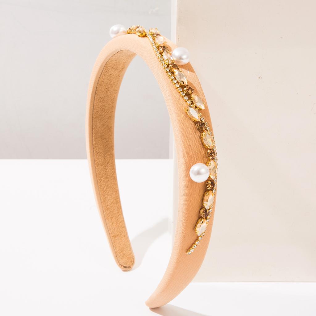 New Style Vintage Solid-color Irregular Chain Wide-edge Headband Beautiful Hair Clip for Women