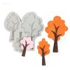 Kitchen Baking Tools 3D Chocolate Mold Forest Tree Shape Chocolate Candy Mold Non-stick Silicone Material Accessories