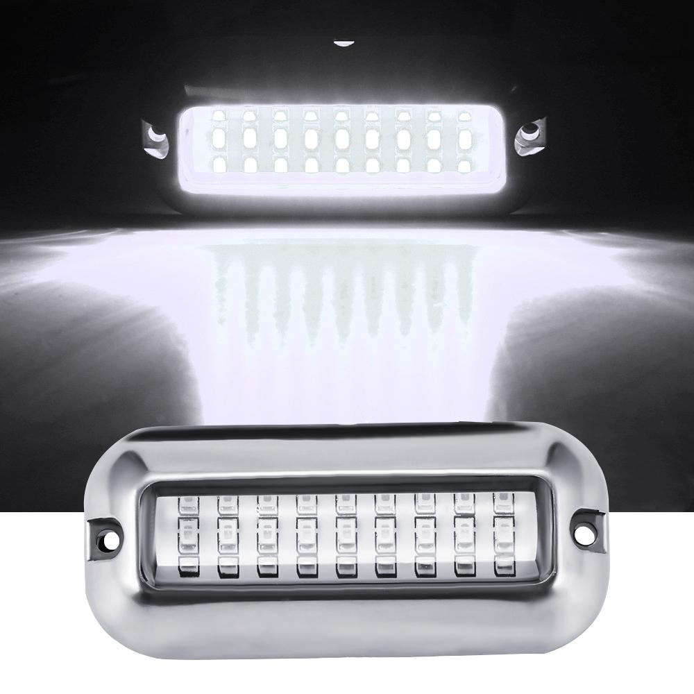 27LED 12V Boat Transom Light Underwater Pontoon Marine Ship Boat Accessories Light Waterproof Marine Light IP68 1PCS white