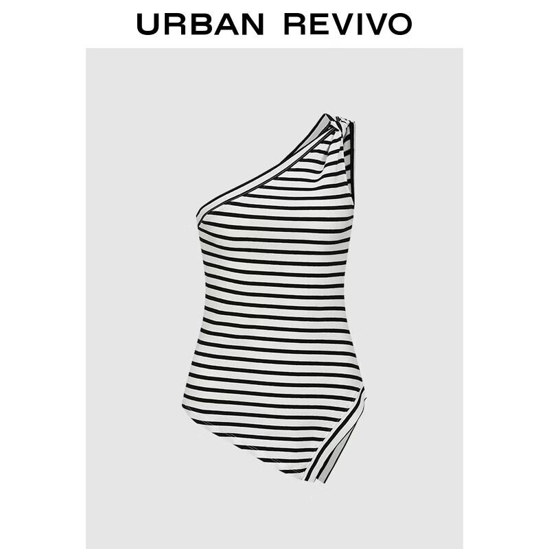 UR Women s Asymmetric Twisted Stripe Tank Top L