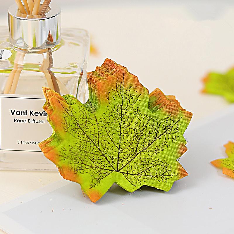 50-300Pcs Fall Artificial Maple Leaves Faux Silk Leaf For Thanksgiving Halloween Christmas Home Decor Wedding Party Supplies
