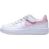 Air Force 1 Low top Skateboard-Schuhe Rosa Weiß Kinder IH4498-124