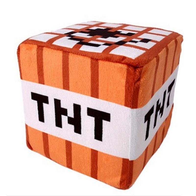 Minecraft Block Plush Doll Pillow - TNT Toy Peripherals