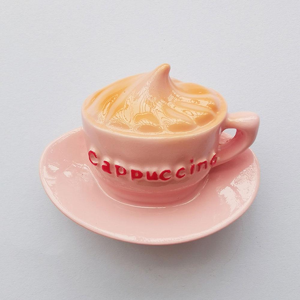 Mini Kitchen Supplies Cute Girl Series Creative Resin Refrigerator Magnet Simulation Food Ice Cream Sticker Decoration Gift