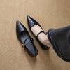Retro inner height increase Mary Jane women's spring and autumn new versatile pointed commuting fashion evening shoes