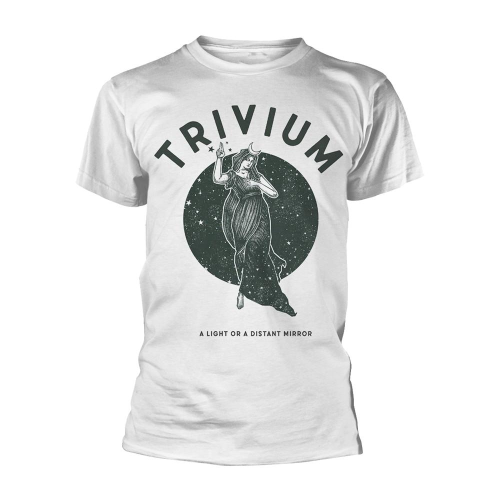 Men s Trivium Moon Goddess T-shirt Medium White S