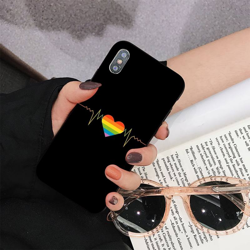 Gay Lesbian LGBT Rainbow Pride Phone Case for iPhone 11 12 13 Mini Pro Max 8 7 6 6S Plus X 5 S SE 2020 XR XS 10 case