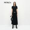 MO&Co. Asymmetrical Short Sleeve Knit Top