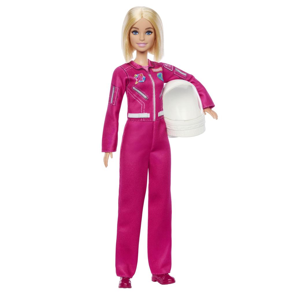 Barbie Work with Space Pilot Doll House for Pretend Ages 3 and JKF77 Barbie! Dress-Up & Play, Up, Pink,