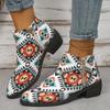 Fashion New Cotton for Warmth Women Boots for Fall 2024 Cotton for Warmth Women Boots for Large Size Pointed Toes with Thick Heels
