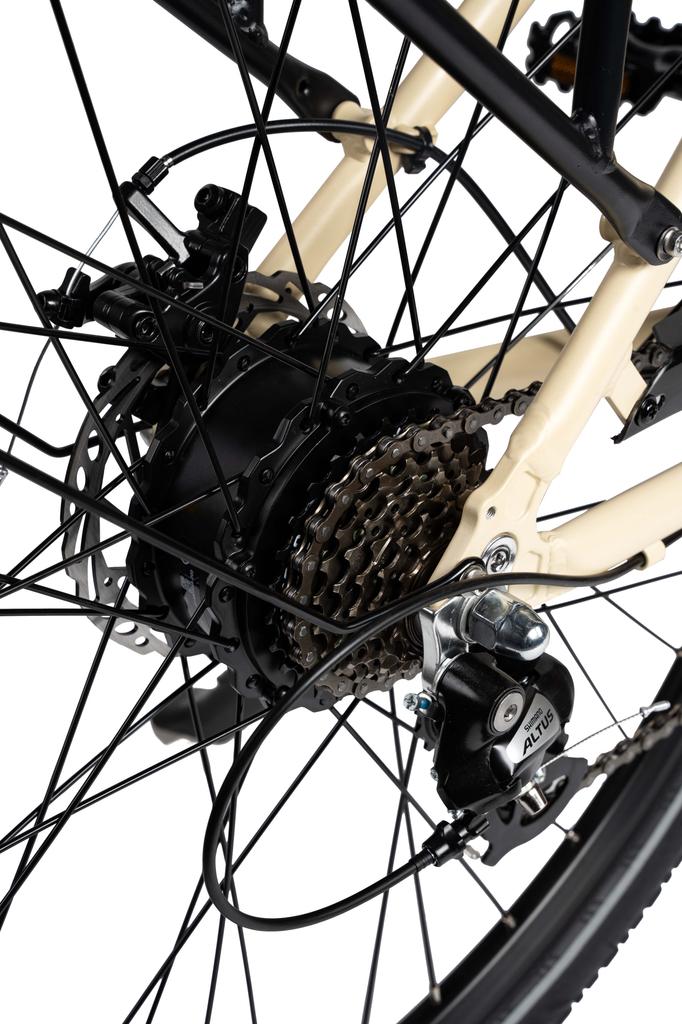 Maxtron Urban 7 Elektrische Fiets, 250W, 60km Actieradius, Aluminiumlegering Frame, Beige