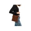 Coach Bleecker 21 Bucket Bag With Front Brand Logo Women Shoulder Bag Warm-Brown CCW84-B4WBR