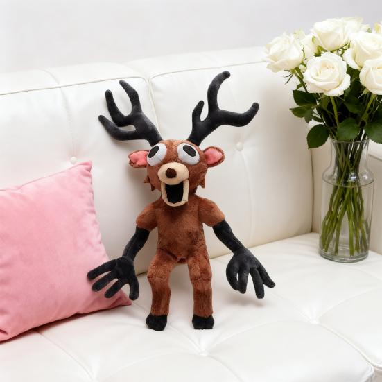 99 Noites na Floresta Pelúcia de Veado Macio Animal de Pelúcia Travesseiro para Crianças Fofo Presente de Natal Halloween para Todas as Idades