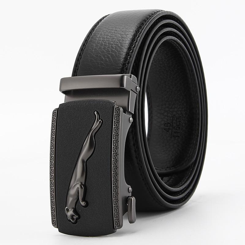 

Матовый ремень с автоматической пряжкой, устойчивый к царапинам, из микрофибры, имитирующий коровью кожу, модный мужской ремень для бизнеса и отдыха 110-130cm
