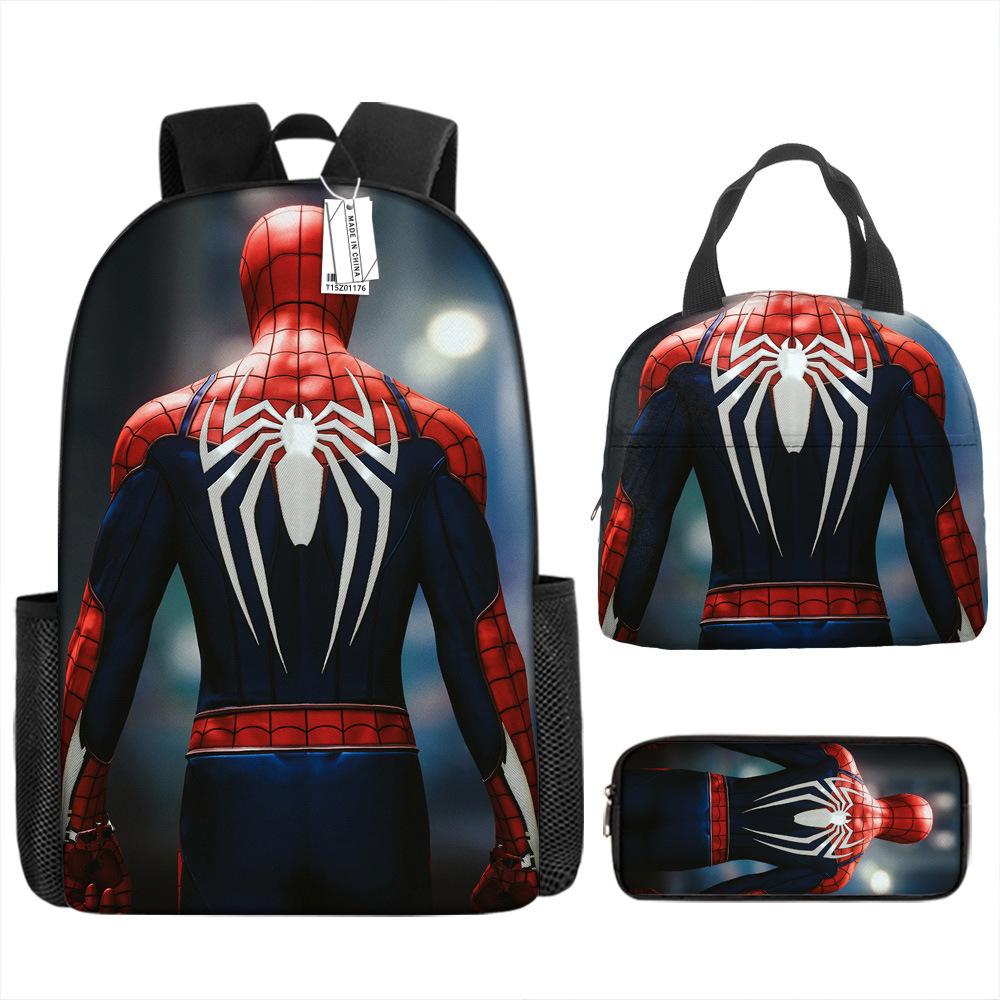 Backpack Elementary School Bag Children'S Lunch Bag Pencil Case Three-Piece Set