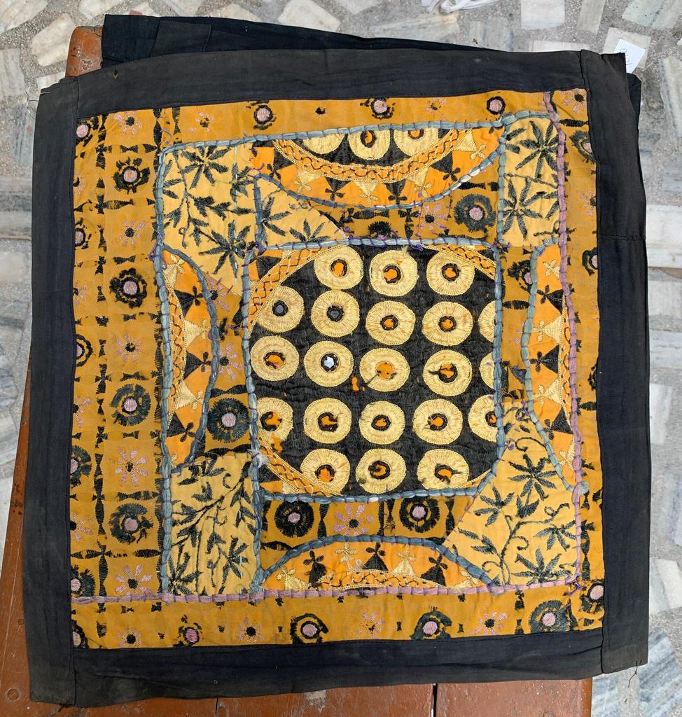 Vintage Altbestand Kissenbezug für Sofa - Ethnische Indische Patchwork-Stickerei