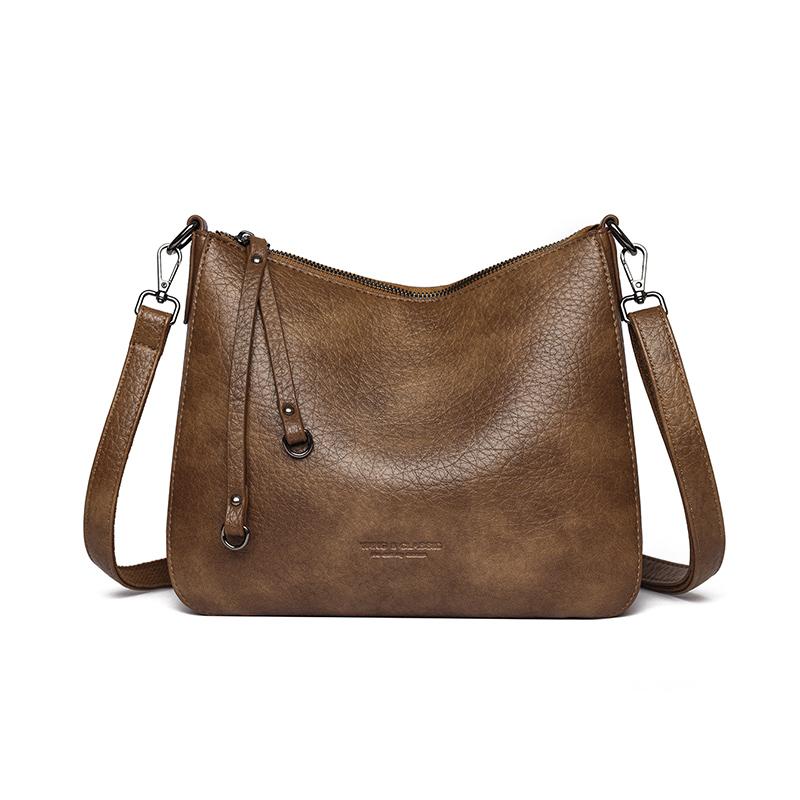 

Women PU Handbag Large Capacity Shoulder Bag Crossbody Bag Commuter Mother Bag хакі