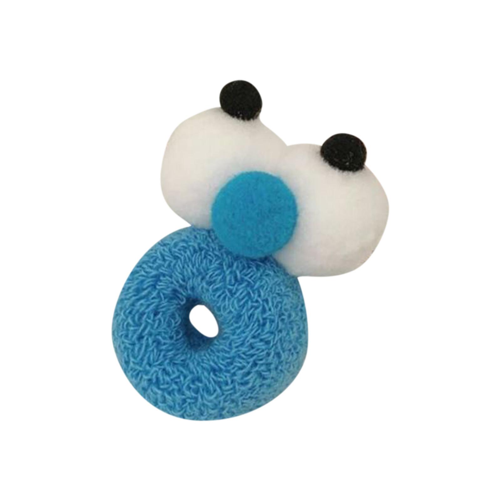 

Candy Color High Elastic Hair Loop Headband With Big Eyes Hair Rope One Size синий