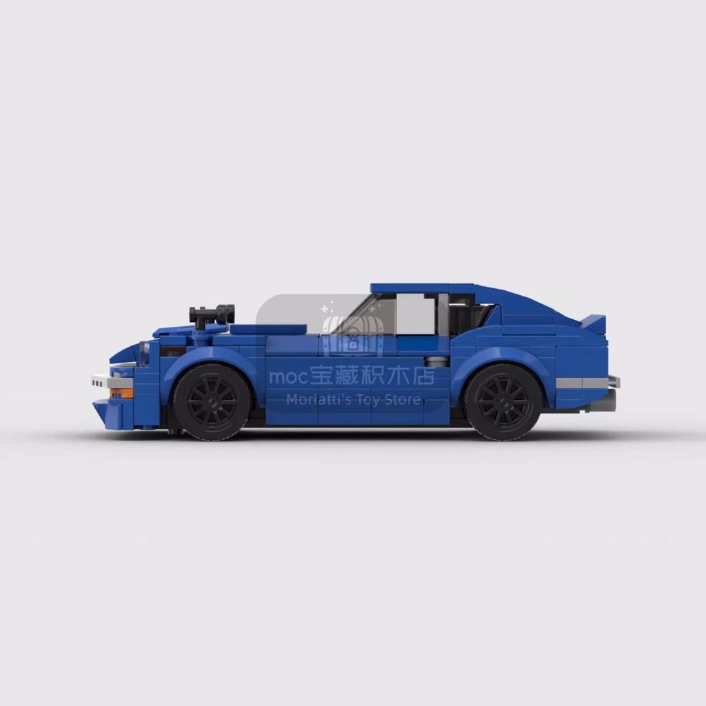 MOC Fairlady 240Z Racing Sports Car Vehicle Racer Building Blocks Brick Creative Garage Toys for Boys