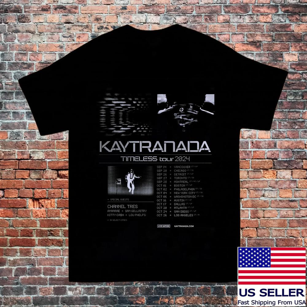 Новая футболка Kaytranada 2024 Timeless North American Tour Полный размер S-5XL Унисекс футболка S