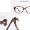 Retro Cat Eye Korean Glasses Fashionable Anti Blue Light Glasses Ultra Light Unisex Transparent Eyewear
