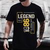 Unisex T-Shirt mit Rundhalsausschnitt Hergestellt 1986 Kassettenband Grafik-T-Shirt Retro Vintage Geburtstag Lässiges Kurzarm-Oberteil Für Musikgeschenk Tragen